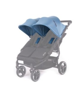 Canopy Atlantic Poussette Double Baby Monsters Easy Twin 3S