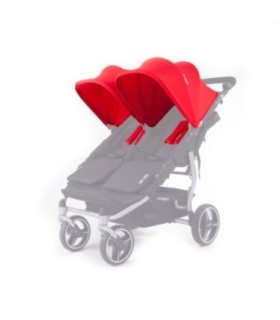 Canopy Rouge Poussette Double Baby Monsters Easy Twin 3S