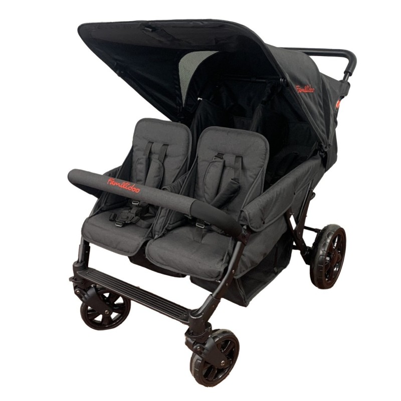 Poussette quadruple Familidoo Lidoo Star Full Black