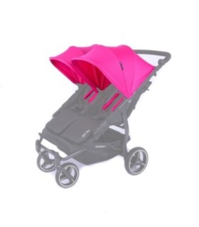 Canopy Fushia Poussette Double Baby Monsters Easy Twin 3S