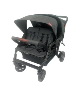 Poussette quadruple Familidoo Lidoo City H4E Full Black