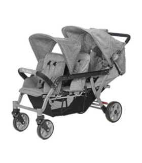 Poussette 3 places Lidoo H3E + Ergondrive Full Grey