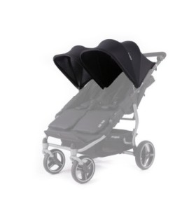 Canopy Black Poussette Double Baby Monsters Easy Twin 3S