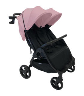 Poussette Double Compacte Baby Monsters Happy Twin - Nordic Pink