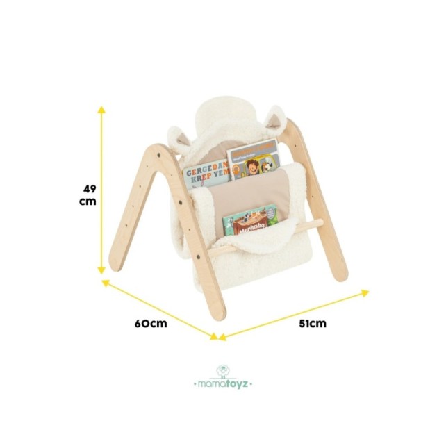 Baby gym et bibliothèque - Naturel