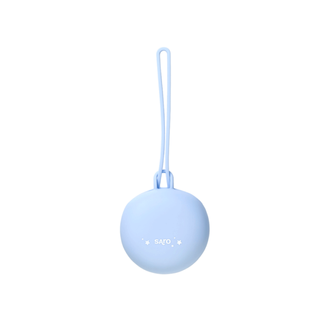ETUI PORTE-SUCETTE EN SILICONE - BLEU
