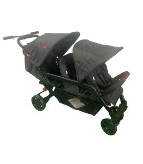 Poussette triple Familidoo Lidoo H3E + Ergondrive Full Black