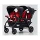 Poussette 6 places Assises Réversibles DSP6 Red