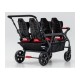 Poussette 6 places Assises Réversibles DSP6 Red