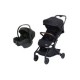 Poussette combinée Lidoo One + coque avionaut Cosmo Smart Black