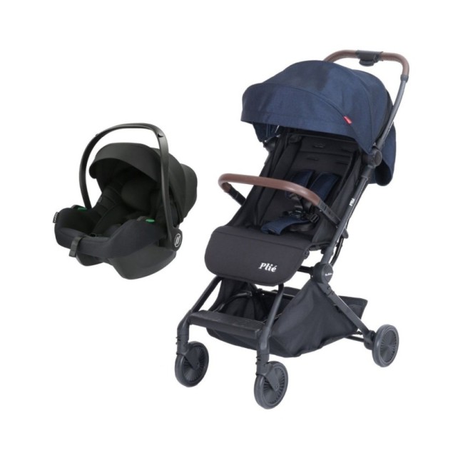 Poussette combinée Lidoo One Bleue + coque avionaut Cosmo Smart Black