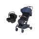 Poussette combinée Lidoo One Bleue + coque avionaut Cosmo Smart Black