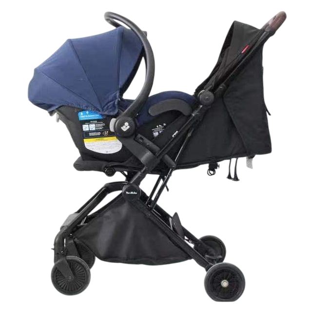 Poussette combinée Lidoo One Bleue + coque avionaut Cosmo Smart Black
