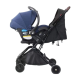 Poussette combinée Lidoo One Bleue + coque avionaut Cosmo Smart Black