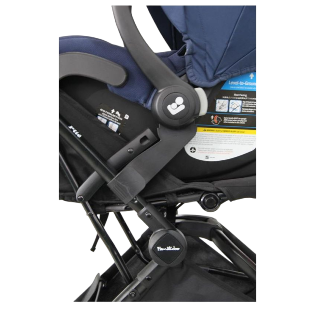 Poussette combinée Lidoo One Bleue + coque avionaut Cosmo Smart Black