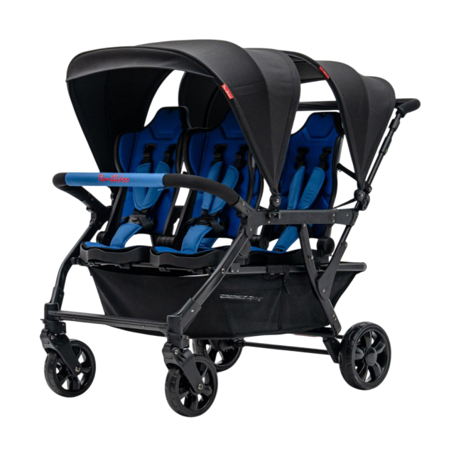 Poussette 4 places Assises Réversibles DSP4 Blue
