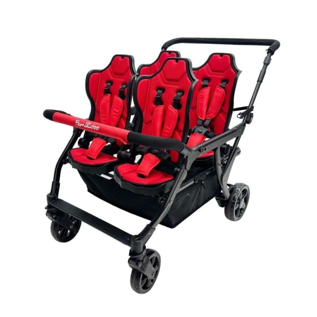 Poussette 4 places Assises Réversibles DSP4 Red