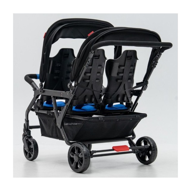 Poussette 4 places Assises Réversibles DSP4 Blue