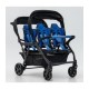 Poussette 4 places Assises Réversibles DSP4 Blue