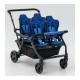 Poussette 4 places Assises Réversibles DSP4 Blue