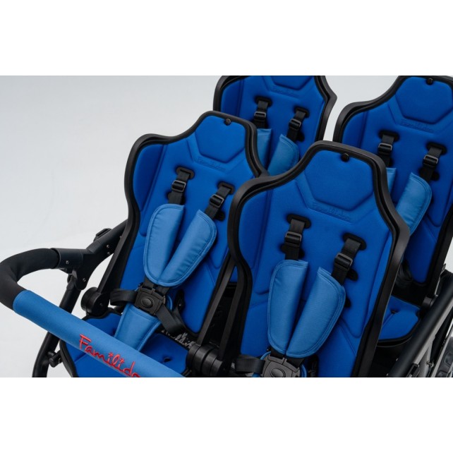 Poussette 4 places Assises Réversibles DSP4 Blue