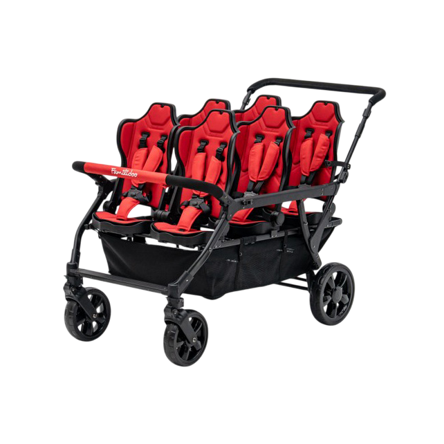 Poussette 6 places Assises Réversibles DSP6 Red
