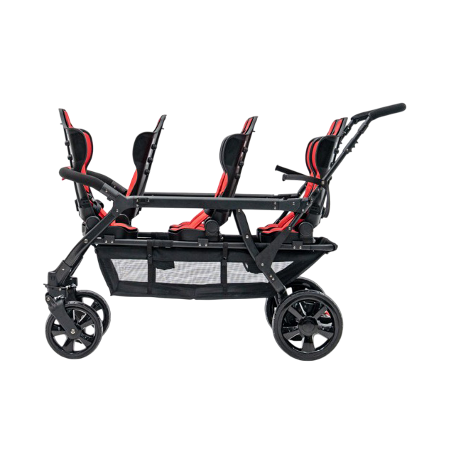 Poussette 6 places Assises Réversibles DSP6 Red
