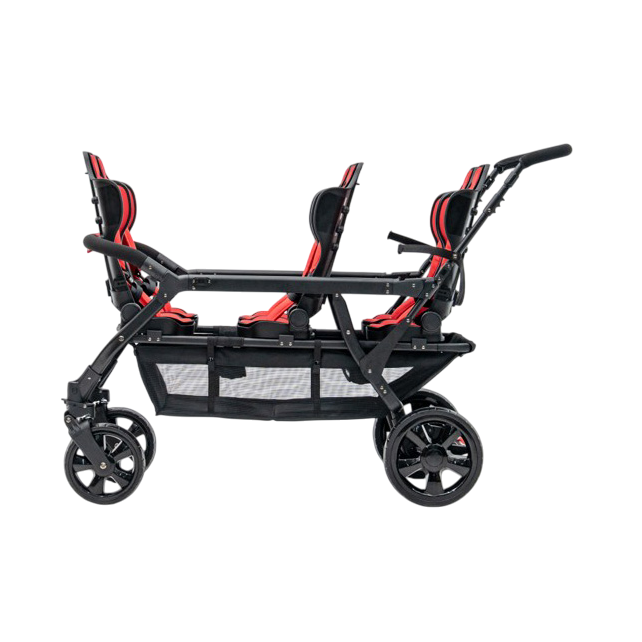 Poussette 6 places Assises Réversibles DSP6 Red