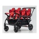 Poussette 6 places Assises Réversibles DSP6 Red