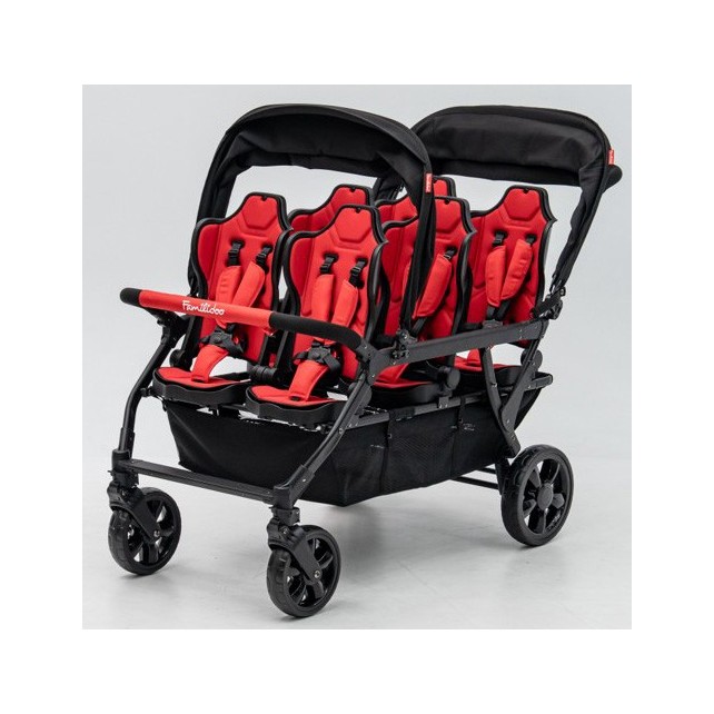 Poussette 6 places Assises Réversibles DSP6 Red