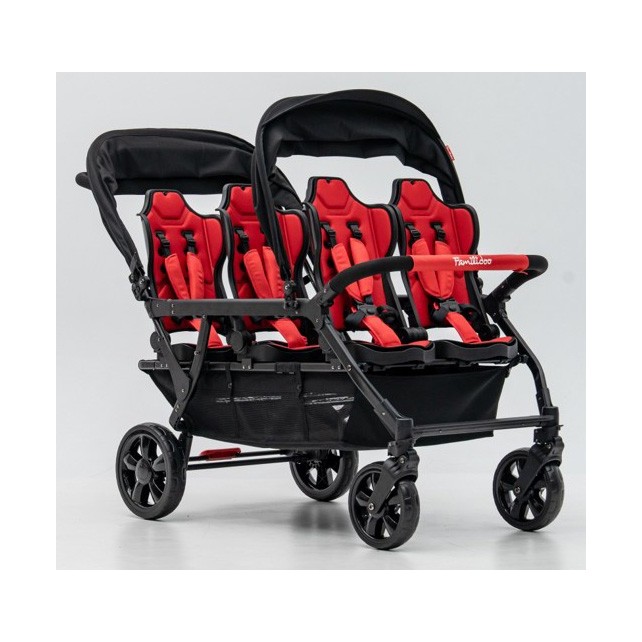 Poussette 6 places Assises Réversibles DSP6 Red