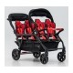 Poussette 6 places Assises Réversibles DSP6 Red