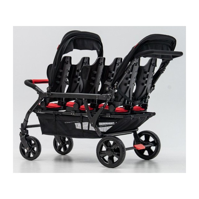Poussette 6 places Assises Réversibles DSP6 Red