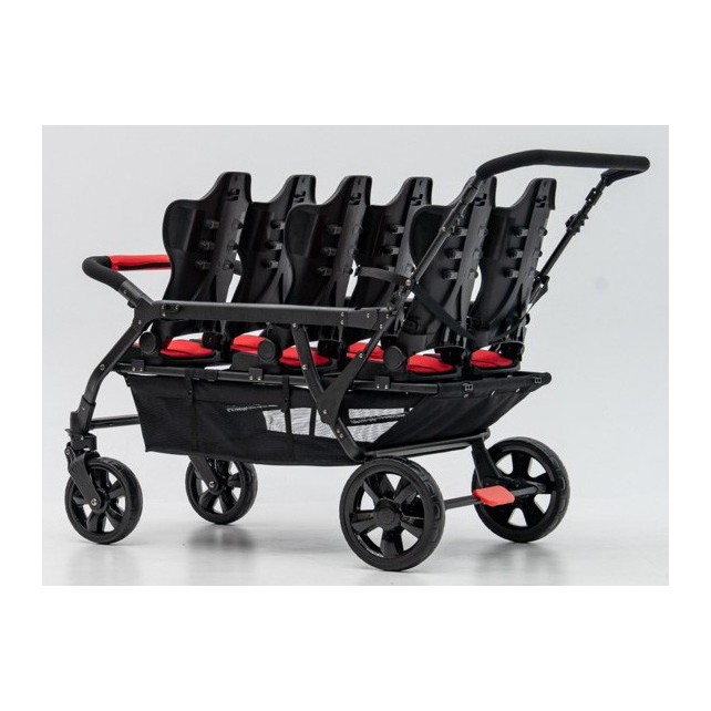 Poussette 6 places Assises Réversibles DSP6 Red
