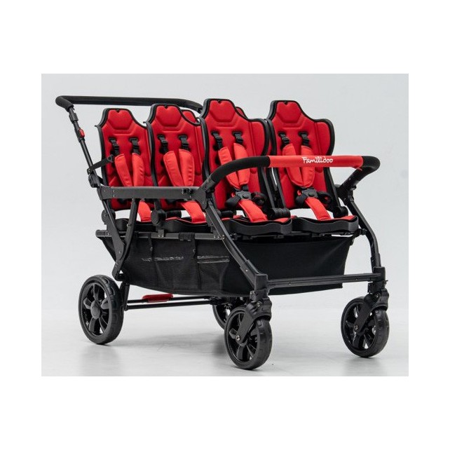 Poussette 6 places Assises Réversibles DSP6 Red