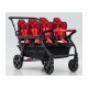 Poussette 6 places Assises Réversibles DSP6 Red