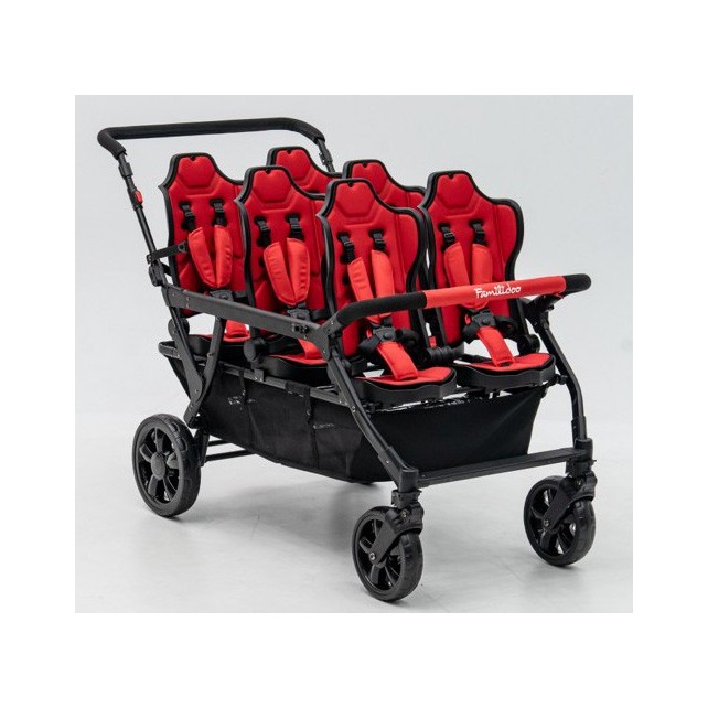 Poussette 6 places Assises Réversibles DSP6 Red