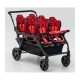 Poussette 6 places Assises Réversibles DSP6 Red