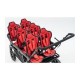 Poussette 6 places Assises Réversibles DSP6 Red