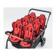 Poussette 6 places Assises Réversibles DSP6 Red