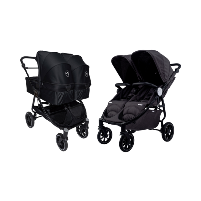 copy ofPoussette Double Baby Monsters Easy Twin 4 - Black