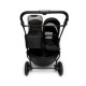 Poussette Double Baby Monsters Easy Twin 4 + 2 nacelles - Stone 