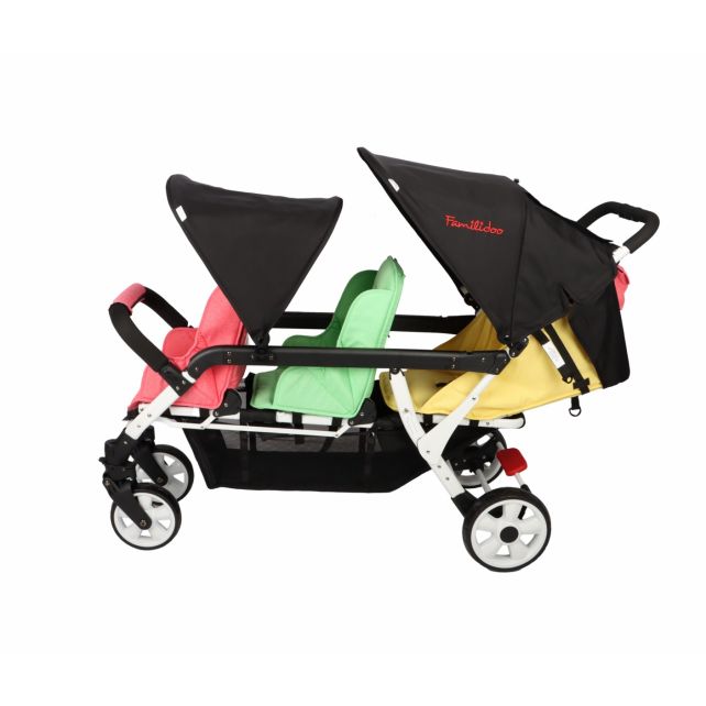Poussette triple Familidoo Lidoo H3E + Ergondrive