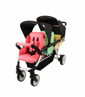 Poussette triple Familidoo Lidoo H3E + Ergondrive