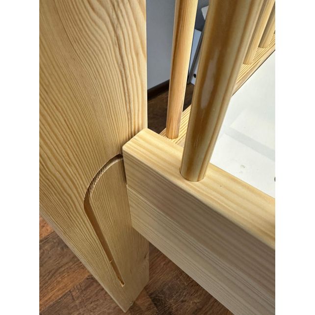 LIT 100 X 50 AVEC BARRIÈRE COULISSANTE 