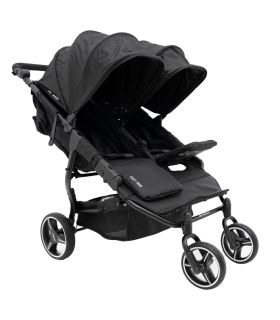 Poussette Double Baby Monsters Easy Twin 3 - Sideral Black
