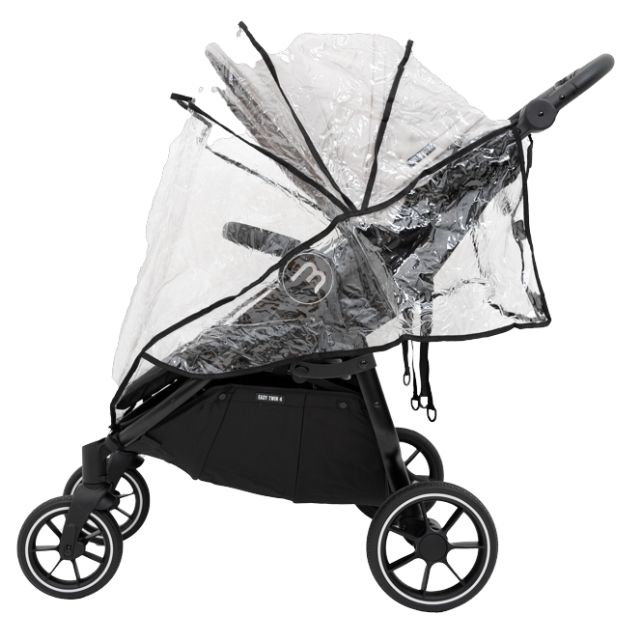 Poussette Double Baby Monsters Easy Twin 4 - Stone