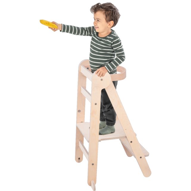 Tour d'apprentissage pliable Mamatoyz - Naturel