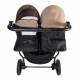Poussette Double Baby Monsters Easy Twin 4 - Taupe