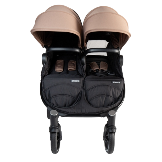 Poussette Double Baby Monsters Easy Twin 4 - Taupe